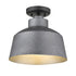 Barnes 1-Light Gray Convertible Pendant
